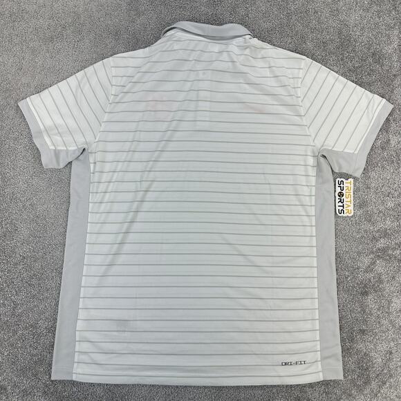 Clemson Tigers Polo Shirt Mens XL White Gray NCAA Football Nike Dri-FIT On Field - Picture 3 of 12